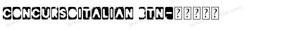 ConcursoItalian BTN字体转换